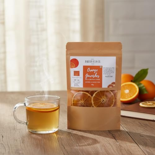 Image of Bab Louie & Co. Garnishes, Gluten free, Vegan, Fruit slices for drinks, Perfect Detox, Infused water, Cocktail & Snacks, Mixed dried fruits 100% natural (Orange, Pack of 5)
