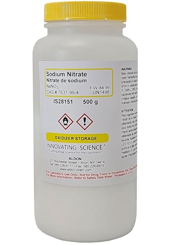 Innovating Science - Sodium Nitrate Prill Lab Grade 500g - Versatile Oxidizing Agent for Scientific Industrial and Research Applications