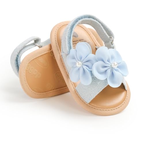 Image of Infant Baby Girls Boys Summer Sandals Premium Unisex Non Slip Rubber Soft Sole Breathable Toddler First Walker Outdoor Beach Shoes