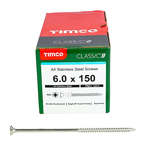 Vis classiques argentées TIMCO fixation bois quincaillerie meuble