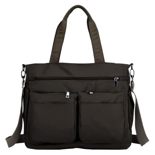 Bolsa Feminina Sacola Grande Com Alça De Ombro Moderna Para Trabalho Passeio Faculdade (Marrom)