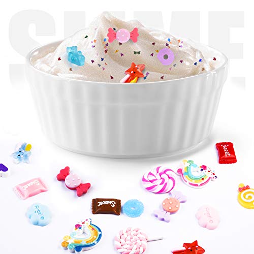 Mixed Slime Charms with Hair Bobby Pins, Kawaii Candy Sweets Lollipop Assorted Flatback Resin Embellishments Supplies for DIY Crafts Scrapbooking Hair Clip Decorations2
