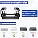 Metal Under Desk Mount Compatible with CalDigit TS4/ TS3 Plus/ TS5 Dock+ Power Bricks Adjustable Under Desk Holder for Thunderbolt 4/3/5 Docking Station Mounting Bracket with Cable Ties and Screws