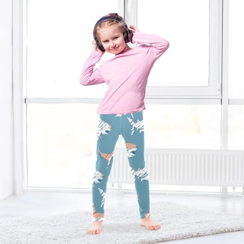 Toddler Girls Leggings Printed Yoga Pants Leggings Striped Shark for Kids4