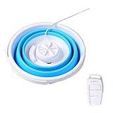 Économie d'eau et économie d'énergie : mini machine à laver portable avec bac pliable, convient pour le linge personnel. Les machines à laver portables permettent non seulement d'économiser un tiers d'eau, mais aussi d'économiser beaucoup d'électricité que les machines à laver. Très efficaces pour nettoyer les vêtements, c'est un choix idéal pour une utilisation en camping, appartements, dortoirs, camping-cars et voyages d'affaires.