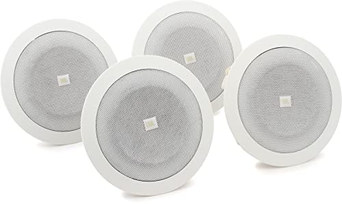 JBL Professional 8124 Full-range 4-inch In-Ceiling Loudspeaker, White. Pack of 4 by JBL - Used condition - US$132.11