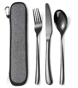 Murri&Murrdi Besteckset Schwarz, 3-teilig