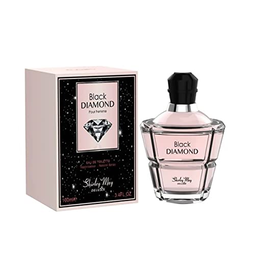 Shirley May Deluxe Black Diamond Edt Parfum Eau De Toilette Spray Perfumes For Women| Womens Body Fragrance Perfume For Daily Use, Office And College- 3.4 Ounce/100Ml #TOP3