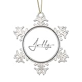 Unser Metallschmuck wird mit einer goldenen Kordel zum einfachen Aufhängen an Weihnachtsbäumen, Türen, Fenstern, Wänden oder überall geliefert.
