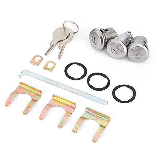 Door Trunk Lock Set, Lock Out Car Kit Replacement Fits for, Cutlass Lock Set Door Trunk Key Kit 654394765282