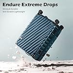 Luggage sets 3 piece with Spinner Wheels, PC Hard Shell Travel Luggage, Carry On suitcase with TSA Lock,YKK Zippers,Charcoal Metallic (Dark Green, 3 Piece Sets(20/24/28)) - Image 2