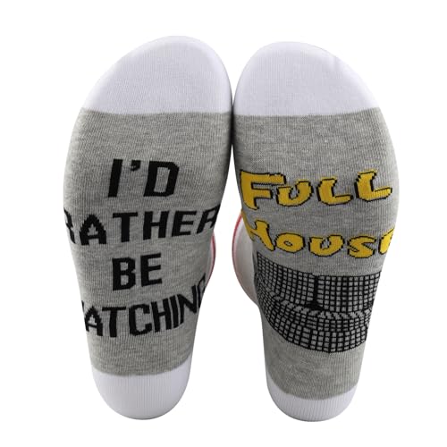 2 Pairs F-House TV Show Inspired Socks 90s TV Show Merchandise Socks Single Parent Gift (F-House sock)