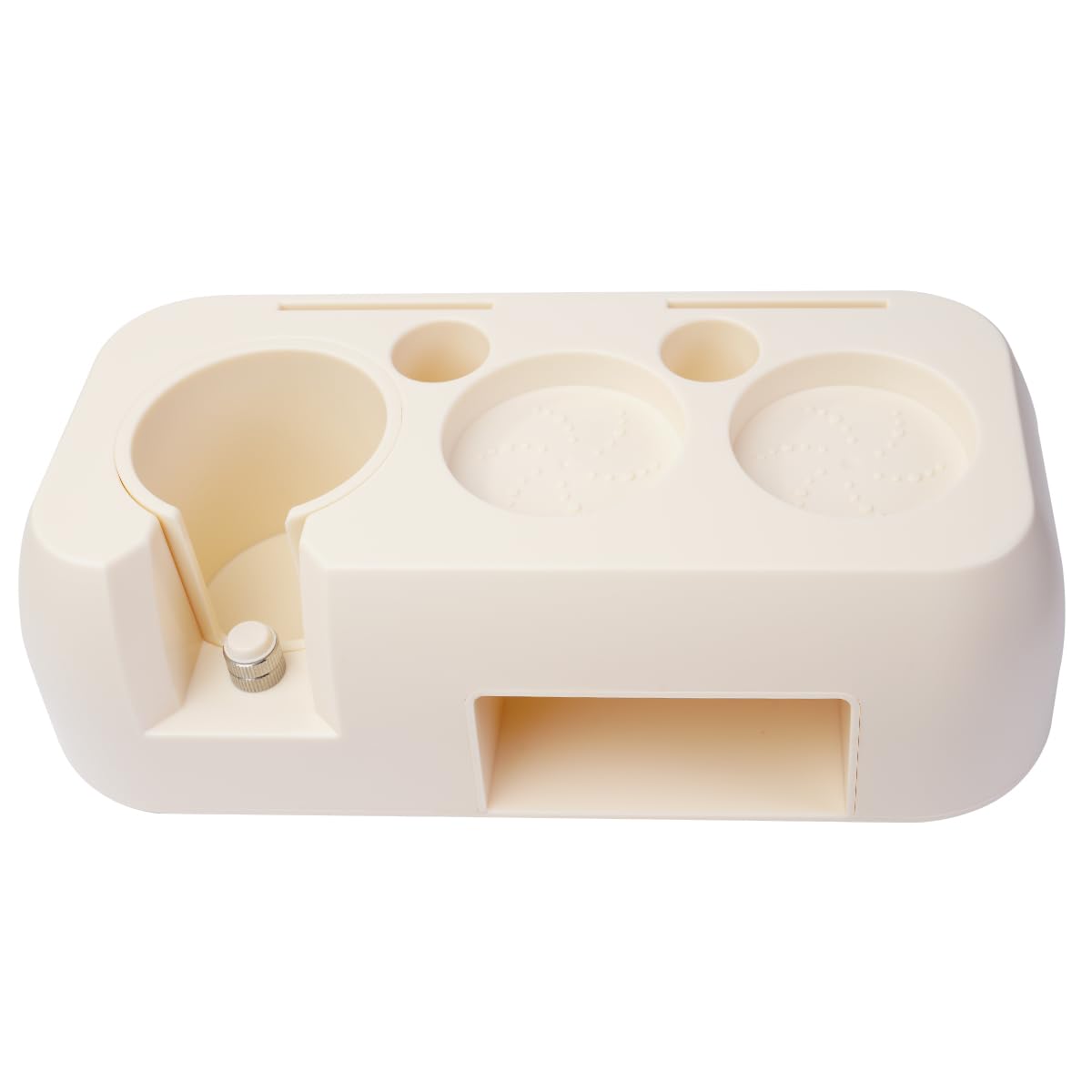 Tamper per caffè Espresso, portafiltro per caffè, Organizer per Utensili per caffè Espresso, Accessori per pressa per caffè Espresso per portafiltro da 51/54/58 mm (Bianco)