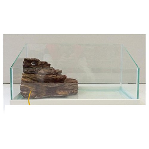TARTARUGHIERA HABITAT PER RETTILI MTB TARTASOL 40 TARTARUGA VETRO CON ISOLOTTO