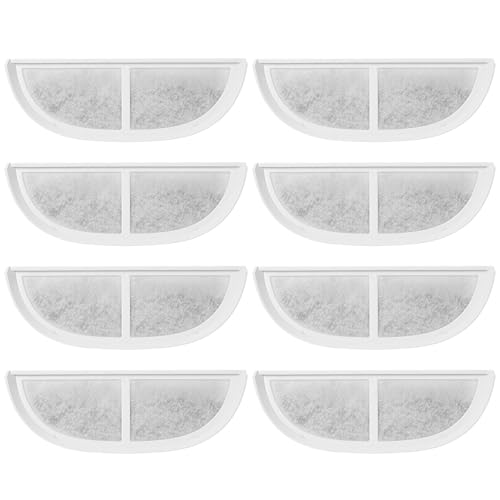Set de 8 filtros de repuesto para fuentes de agua para gatos