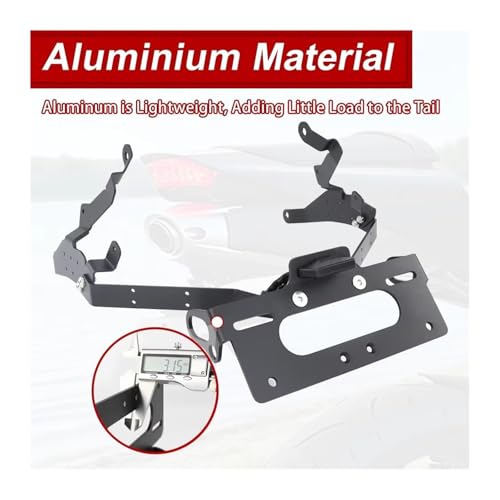 Support plaque d'immatriculation moto CBR600RR rigide anti-vibrations 13-25
