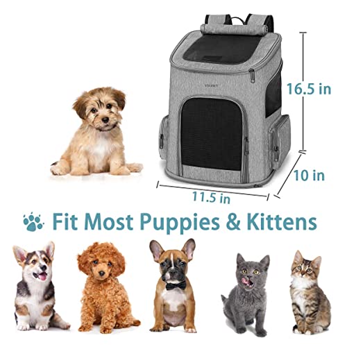 Cat Backpack Carrier, Cat Carrier Backpacks for Small Cats Dogs, Ventilated Pet Backpack with Safety Straps for Travel… - Image 4