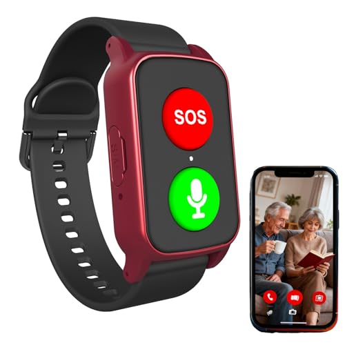 Reloj Emergencia Ancianos Personas Mayores con Detección De Caídascon Botón De Llamada De Emergencia Botón, Detector Caída, Monitoreo De La Salud Red