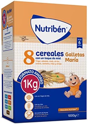 Nutribén Papilla 8 Cereales con un Toque De Miel y Galletas María...
