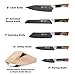 DALSTRONG Knife Block Set - 5 Piece - Valhalla Series - Ravenstone Black Blade Titanium Coated - Premium 9CR18MOV HC Steel - Resin & Wood Handle - Razor Sharp - Kitchen Cooking Chef's Knife