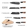 DALSTRONG-Knife-Block-Set-5-Piece-Valhalla-Series-Ravenstone-Black-Blade-Titanium-Coated-Premium-9CR18MOV-HC-Steel-Resin-Wood-Handle-Razor-Sharp-Kitchen-Cooking-Chefs-Knife DALSTRONG Knife Block Set - 5 Piece - Valhalla Series - Ravenstone Black Blade Titanium Coated - Premium 9CR18MOV HC Steel - Resin & Wood Handle - Razor Sharp - Kitchen Cooking Chef's Knife