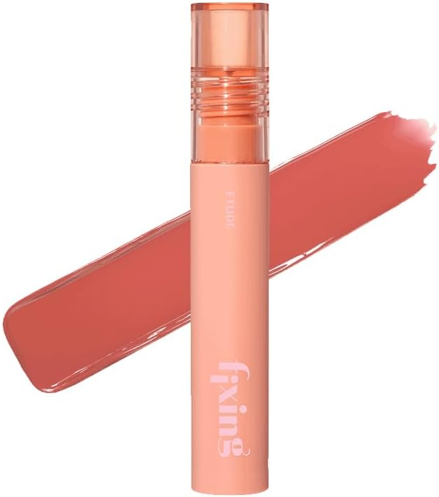 Fixing Tint #03 Mellow Peach (4g) | Long Lasting High Pigmented Liquid Lipstick | Waterproof Lightweight Matte Finish Lip Stain | Full Coverage | Korean Makeup, Kbeauty