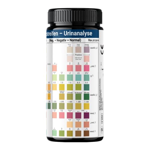 100x Gesundheitstest für Tiere (Groß und Klein) – 10 Indikatoren Urinanalysestreifen Schnelltest