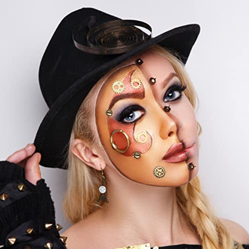 BigOtters 200g Antique Steampunk Accessories, Silver Gears Steam Punk Metal Pendants Charms Wheels for Crafting Jewelry Making