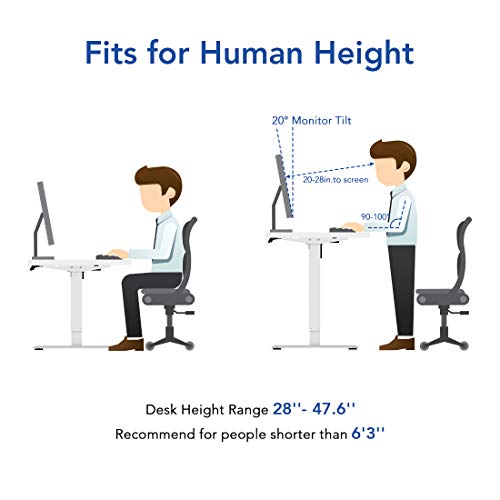 Flexispot 48" Adjustable Standing Desk - White - Image 3
