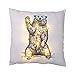 Coussin avec lumière imprimé Ours 2 x AA