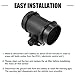 X AUTOHAUX Car Mass Air Flow Sensor Meter Replacement 5WK9600 13621703275 for BMW M3 Base 3.2L L6 - Gas 1996-1999