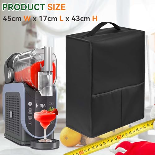 Frozen Drink Maker Dust Cover, Heat-Resistant Waterproof and Dust-Proof 600D Nylon Material, Compatible for Ninja FS301/FS301UK 88 oz Slushie Machine, Professional Frozen Drink Maker - Image 2