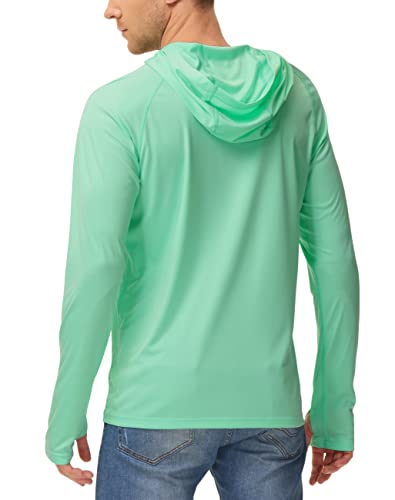 image for isnowood Sun Shirt UPF 50+ Men's Fishing Long Sleeve UV Protection Hoo