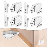 Besttoolifes Paquete de 4 cierres de presión con resorte para puertas de armarios y armarios, cierre seguro para el hogar