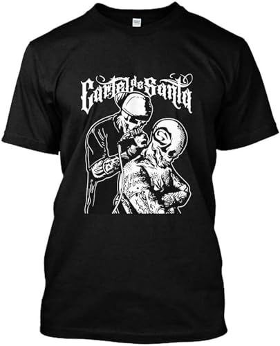 Photo de Cartel De Santa Unisex T-Shirt Printed Tee Graphic Top Men Black XXL
