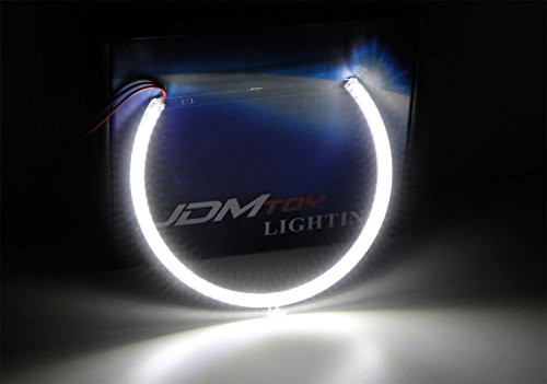 Ijdmtoy Complete Set 4-Ring 252-Smd Led Angel Eye Halo Rings Kit W/Relay Harness Compatible With 2008-2014 Dodge Challenger Headlight Retrofit, Xenon White #TOP1