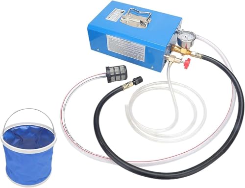 QUGURLID Electric Hydrostatic Test Pump,Pressure Test Pump Tool,Max Flow 9L/min,0-12kg/cm2,w/Shockproof Pressure Gauge,for Car Washing and Water Heating Pipeline