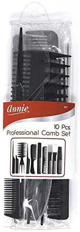 Annie Professional Comb Set 10Ct Black