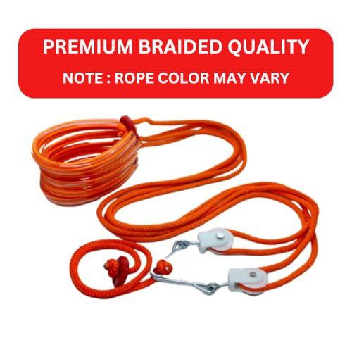 Image of Vernie Pocket Gym Rope For Men and Women,Physiotherapy Exercise,Abdominal Crunches,Perfect for Yoga,Backpain and Stress relief (Premium Braided Quality) RED