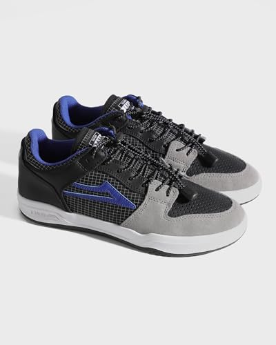 Lakai Telford Low Men’s Skate Shoes – Black/Tech Suede Skateboarding Shoes for Men – Size 122