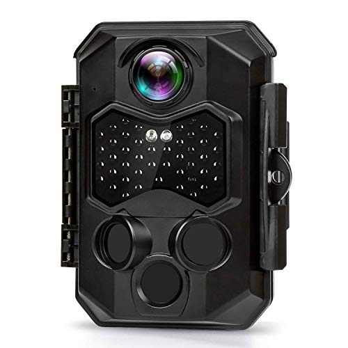 HAPIMP 防犯カメラ 4K トレイルカメラ 【PSE認証済】屋外カメラ 人感センサー 動き検知カメラ 3200万画素 45個の夜間不可視赤外線ライト搭載 120°検知範囲 IP66防水防塵 電池式 家庭用カメラ 上書き録画 512GBMicro SDカード対応(別売り) 日本語取扱説明書付き…