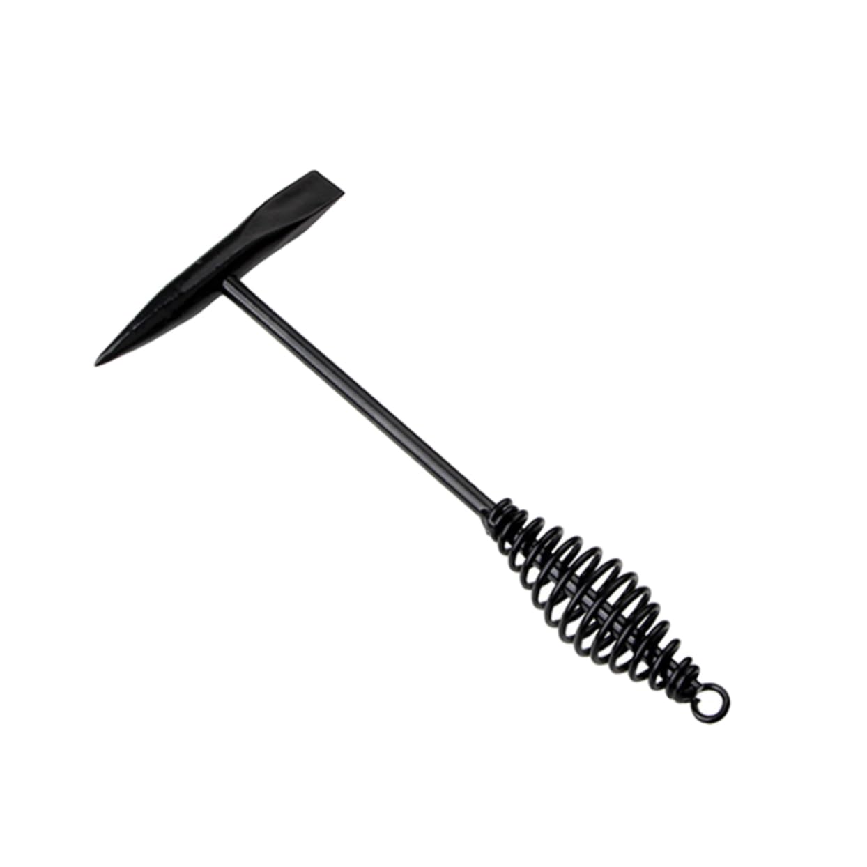 Veemoon Derusting Hammer Slag Hammer Decorative Mirror Tiles Carbon Steel Hammer Trustworthy Tool Anti-loss Hook Hammer Hammer Cushioning Impact Hammer Rust Hammer Spring