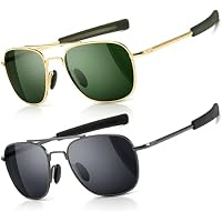 SUNGAIT Gafas de Sol Estilo Militar para Hombre Polarizadas