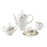Lorren Home Trends Cora-57 57 Piece Dinnerware Set-Bone China Service Thumb #1
