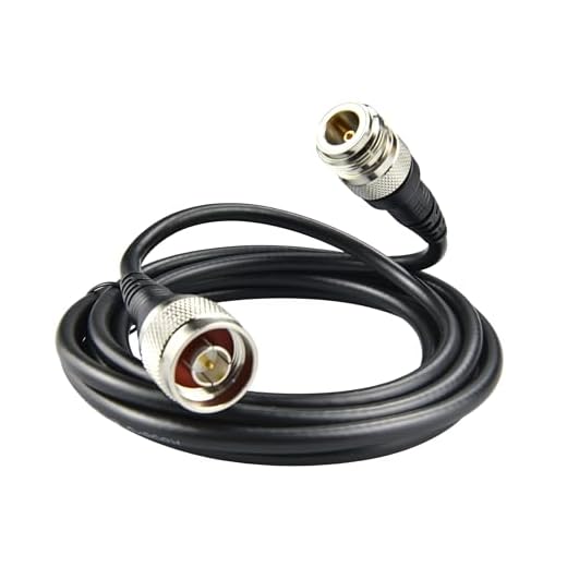 Boobrie N Male to N Female Coaxial Cable 6.56Ft Upgraded RG58 N-Type Jumper Extension Cable Low Loss 50 ohm Type N Male to Female Coax Jumper for WiFi Router, 4G LTE Gateway, Ham Radio, SDR