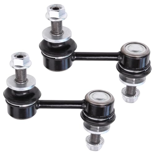 Image of Detroit Axle - Rear Shock Absorbers for 2006-2014 Kia Sedona, 2007-2008 Hyundai Entourage, 2 Shock Absorbers Assembly, 2 Rear Stabilizer Sway Bar End Links Replacement