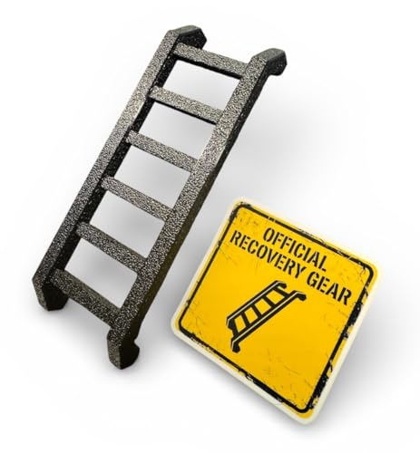 Mag-Ladder Pro™ - Magnetic Mini Ladder for Toyota 4Runner, Tacoma, RAV4 & Bronco | Textured Black Widdle Wadder Off-Road Accessory & Decal | Unique Overland Gifts for Men | 3D Printed in USA by Sai Workshop - Used condition - US$15.83