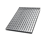 Natotela Industrie Gitterrost Verzinkt 600x400x32 mm Schwerlast - Tragstab 32/3 mm Maschenweite 30/50 mm - Schweißpressrost für Lichtschacht Kellerfenster Schachtdeckel - PKW-befahrbar Feuerverzinkt
