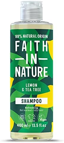 Faith In Nature Natural Rosemary Shampoo, Balancing, Vegan and Cruelty Free, No SLS or Parabens, For Normal to Oily Hair, 400 ml(Pack of 1)