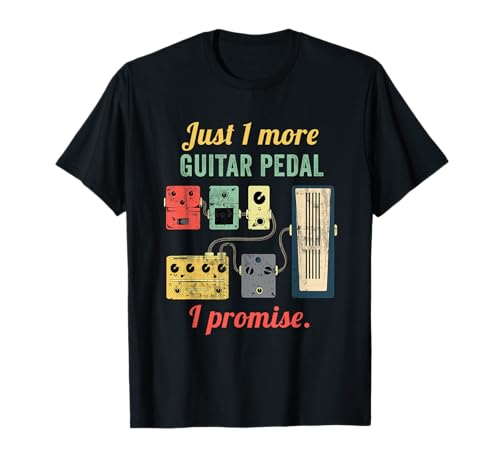 Amplifier Electric Bass Acoustic Amp Musician Gift Guitar Player Pedal Board T-Shirt - Black, Small, Unisex-Adults, Short Sleeve, Crew Neck, Classic Fit, Polyester 60% Cotton 40%